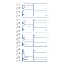 Adams 2-Part Petty Cash Receipt Book, 5 1/2" x 11", Book Of 200 Sets