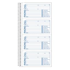 Adams Spiral Bound Phone Message Book, 11" x 5 1/2", Book Of 400 Messages