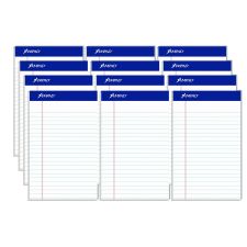 Ampad Perforated Writing Pads, Narrow Rule, 50 White 5 x 8 Sheets, Dozen