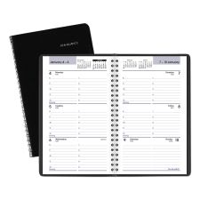 AT-A-GLANCE DayMinder Block Format Weekly Appointment Book, 8.5 x 5.5, Black Cover, 12-Month (Jan to Dec): 2026