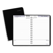 AT-A-GLANCE DayMinder Daily Appointment Book, 8 x 5, Black Cover, 12-Month (Jan to Dec): 2026