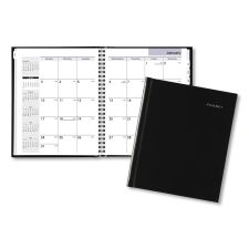 AT-A-GLANCE DayMinder Hard-Cover Monthly Planner with Memo Section, Unruled Blocks, 8.5 x 7, Black Cover, 12-Month (Jan to Dec): 2026