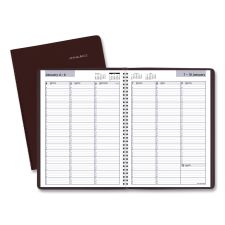 AT-A-GLANCE DayMinder Weekly Appointment Book, Vertical-Column Format, 11 x 8, Burgundy Cover, 12-Month (Jan to Dec): 2026