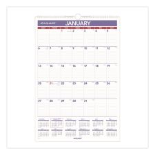 AT-A-GLANCE Erasable Wall Calendar, 15.5 x 22.75, White Sheets, 12-Month (Jan to Dec): 2026