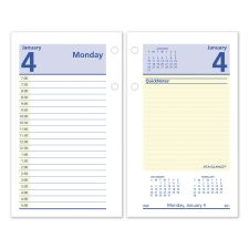 AT-A-GLANCE QuickNotes Desk Calendar Refill, 3.5 x 6, White/Yellow/Blue Sheets, 12-Month (Jan to Dec): 2026
