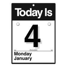 AT-A-GLANCE Today Is Wall Calendar, 6.63 x 9.13, White Sheets, 12-Month (Jan to Dec): 2026