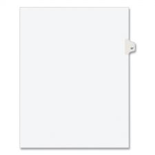 Avery Preprinted Legal Exhibit Side Tab Index Dividers, Avery Style, 10-Tab, 57, 11 x 8.5, White, 25/Pack, (1057)