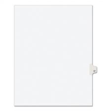 Avery Preprinted Legal Exhibit Side Tab Index Dividers, Avery Style, 10-Tab, 67, 11 x 8.5, White, 25/Pack, (1067)