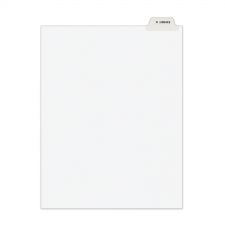 Avery-Style Preprinted Legal Bottom Tab Divider, 26-Tab, Exhibit K, 11 x 8.5, White, 25/PK