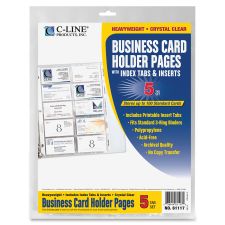 C-Line Business Card Refill Pages - CLI61117