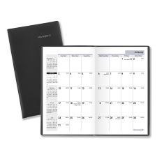 DayMinder Monthly Planner, Black, Pocket, 3 1/2" x 6"