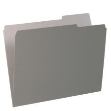 Pendaflex 1/3-Cut Color Interior Folders, Letter Size, Gray, Box Of 100