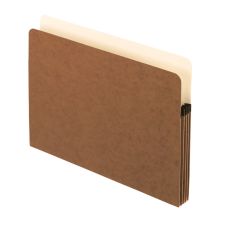 Pendaflex Standard Expanding File Pockets, 3.5" Expansion, Letter Size, Redrope, 25/Box