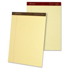 TOPS Gold Fibre Premium Rule Writing Pads - Letter - 50 Sheets - Watermark - Stapled/Glued - 0.34" Ruled - 20032