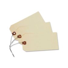 Avery Manila "G" Shipping Tags - 2.75" Length x 1.37" Width - Rectangular - Wire Fastener - 1000 / Box - Manila