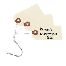 Avery Manila "G" Shipping Tags - 3.20" Length x 1.62" Width - Rectangular - Wire Fastener - 1000 / Box - Manila