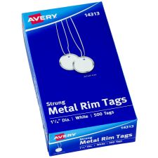 Avery Metal Rim Tags, 1 1/4", Box Of 500