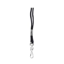 Baumgartens Round Lanyard, 36", Black, Pack of 12