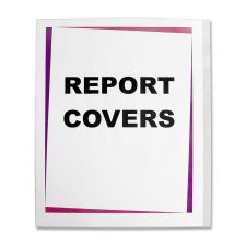C-Line Clear Report Covers, 8 1/2" x 11", Box Of 100