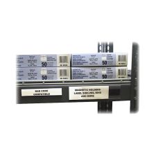 C-Line Hol-Dex Magnetic Shelf/Bin Label Holder, 6" x 2", Clear