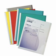 C-Line Report Covers With Binding Bars, 8 1/2" x 11", Assorted Colors, Box Of 50
