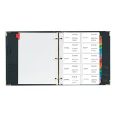 Cardinal Business Collection Card File Binder, 11 5/8"H x 10 1/2"W x 1 3/4"D, Black