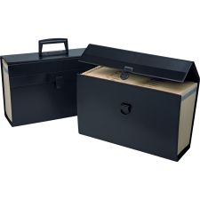 Oxford Esselte Portafile, 19 Pockets, Letter/Legal,15" x 10", Black