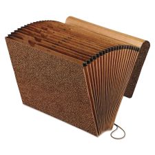 Pendaflex All Purpose Expanding File, 2" Expansion, 21 Sections, Elastic Cord Closure, 2/5-Cut Tabs, Letter Size, Red Fiber