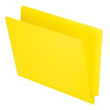Pendaflex Color Straight-Cut End-Tab Folders, 8 1/2" x 11", Letter Size, Yellow, Pack Of 100