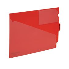 Pendaflex End-Tab Out Guides, Center-Cut Tab, Letter Size, Red, Box Of 50