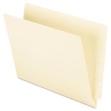 Pendaflex Manila End Tab Folders, 9.5" High Front, Straight 2-Ply Tabs, Letter Size, Manila, 100/Box