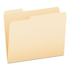 Pendaflex Manila File Folders, 1/3-Cut Tabs: Left Position, Letter Size, 0.75" Expansion, Manila, 100/Box