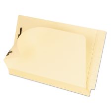 Pendaflex Manila Laminated End Tab Fastener Folders, 11-pt Manila, 0.75" Expansion, 2 Fasteners, Legal Size, Manila Exterior, 50/Box
