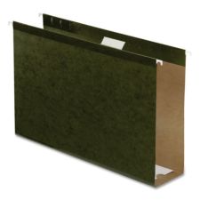Pendaflex Premium Reinforced Extra-Capacity Hanging File Folders, 3" Expansion, Legal Size, Green, Pack Of 25 Folders