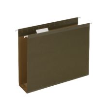 Pendaflex Premium Reinforced Extra-Capacity Hanging Folders, 3" Expansion, Letter Size, Green, Pack Of 25