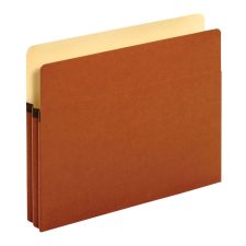 Pendaflex Redrope Expanding File Pockets, 1 3/4" Expansion, Letter Size, Brown, Box Of 25 File Pockets