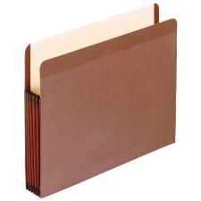 Pendaflex Tyvek Premium Reinforced File Pockets, 5 1/4" Expansion, 9 1/2" x 11 3/4", Dark Brown, Box Of 5 File Pockets