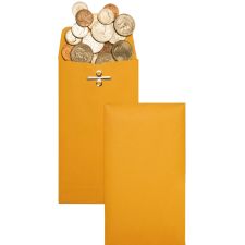 Quality Park Clasp Envelopes, #10 (3 3/8" x 6"), Brown, Box Of 100