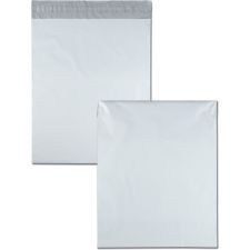 Quality Park Redi-Strip Poly Envelopes, 14" x 17", White, Box Of 100