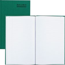 Rediform Emerald Series Account Book, 7 1/4" x 12 1/4", 150 Sheets, 50% Recycled, Green