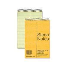 Rediform Eye-ease Steno Notebook - 80 Sheets - Wire Bound - Gregg Ruled - 16 lb Basis Weight - 6"x9" - 36746