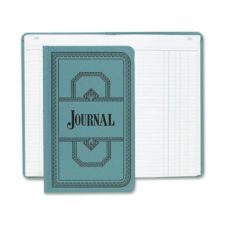 Boorum & Pease Boorum 66 Series Blue Canvas Journal Books - 500 Sheet(s) - Thread Sewn - 7.62"x12.12" Sheet Size - 66500J