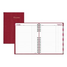 Brownline CoilPro Daily Planner, 10 x 7.88, Red Cover, 12-Month (Jan to Dec): 2026