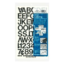 Chartpak Pickett Vinyl Letters And Numbers, 1", Black