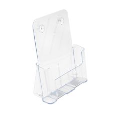 Deflecto Literature DocuHolder, Letter/Magazine Size, 10 3/4"H x 9 1/4"W x 3 3/4"D, Clear