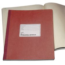 National Brand 100% Recycled Computation Notebook, 4 x 4 Quad, 11 3/4" x 9 1/4", 75 Sheets