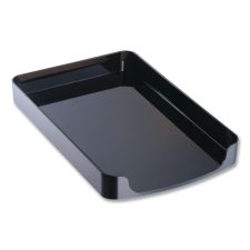 Officemate 2200 Series Front-Loading Desk Tray, 1 Section, Legal Size Files, 10.25" x 15.38" x 2", Black