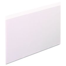 Pendaflex Self-Adhesive Pockets, 8" x 5", Clear Front/White Back, 100/Box