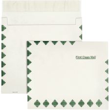 Quality Park Dupont Tyvek Grip-Seal Expansion Envelopes, Open Side, First Class, 10" x 13" x 2", Self-Adhesive, White, Box Of 100