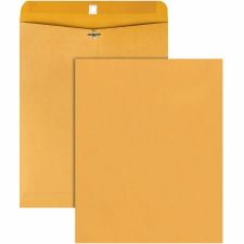 Quality Park Gummed Kraft Clasp Envelopes - Clasp - #105 - 11 1/2" Width x 14 1/2" Length - 28 lb - Gummed - Kraft - 100 / Box - Kraft